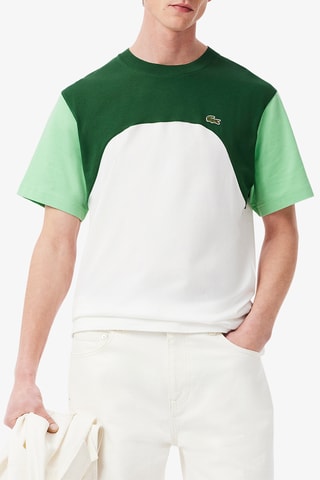 T-shirt classic fit - Blanc et vert