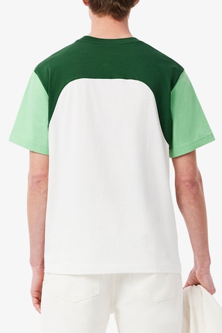 T-shirt classic fit - Blanc et vert