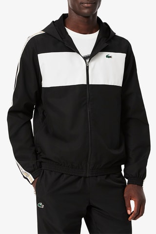 Veste à capuche de tennis - Noir et blanc