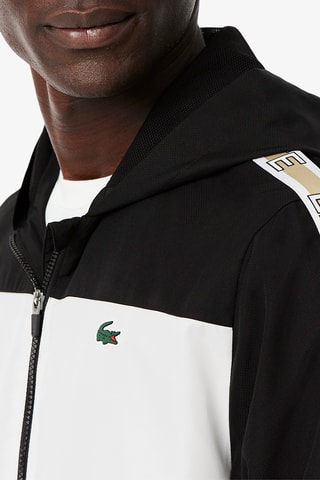 Veste à capuche de tennis - Noir et blanc