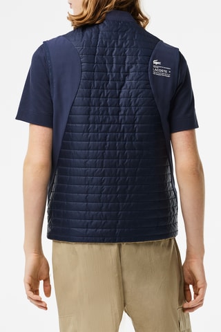 Doudoune réversible sans manches regular fit - Bleu marine et beige