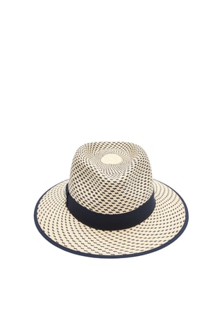 Panama Roland Garros - Beige et noir