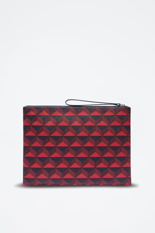 Pochette - Rouge et bleu marine