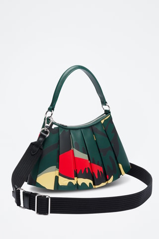 Sac à main en cuir de mouton - Vert foncé