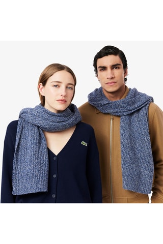 Echarpe en laine - Bleu marine chiné