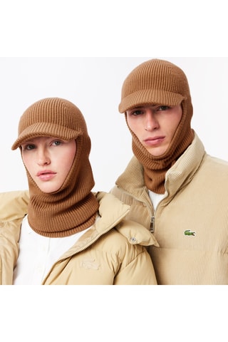 Cagoule en laine - Marron