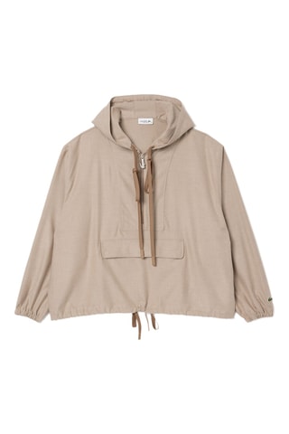 Blouse à capuche - Taupe chiné