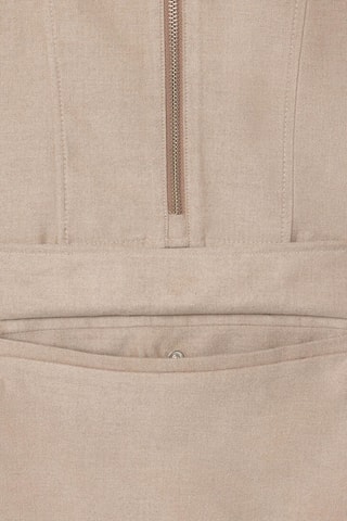 Blouse à capuche - Taupe chiné