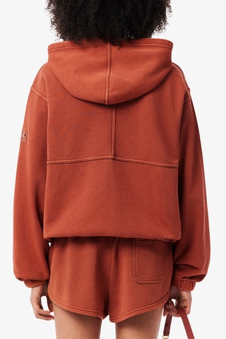 Sweat à capuche Jean René Lacoste - Orange