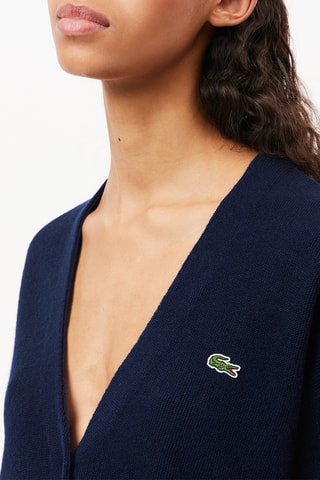 Gilet en laine relaxed fit - Bleu marine