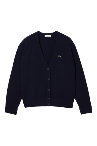 Gilet en laine relaxed fit - Bleu marine