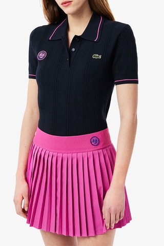 Polo Roland Garros regular fit - Bleu marine