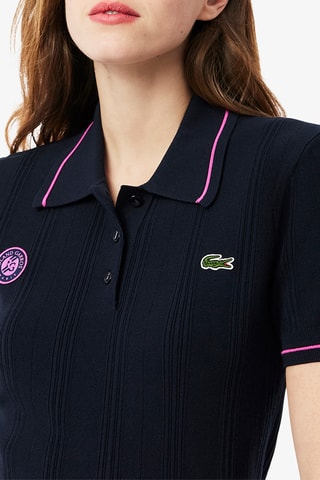 Polo Roland Garros regular fit - Bleu marine