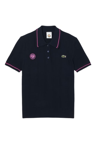 Polo Roland Garros regular fit - Bleu marine