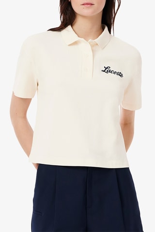 Polo de golf relaxed fit - Ecru