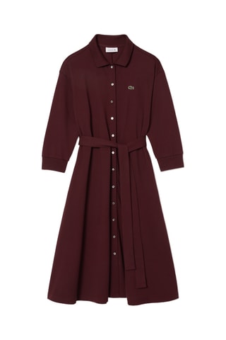 Robe chemise relaxed fit - Bordeaux