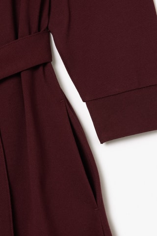 Robe chemise relaxed fit - Bordeaux