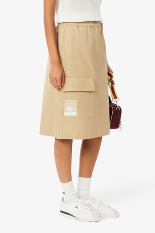 Jupe midi straight fit - Beige