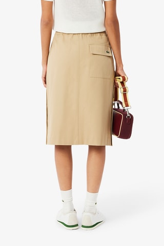 Jupe midi straight fit - Beige