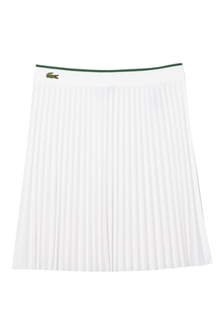 Jupe plissée taille haute - Blanc