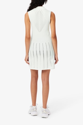 Robe trapèze de tennis - Blanc et vert foncé