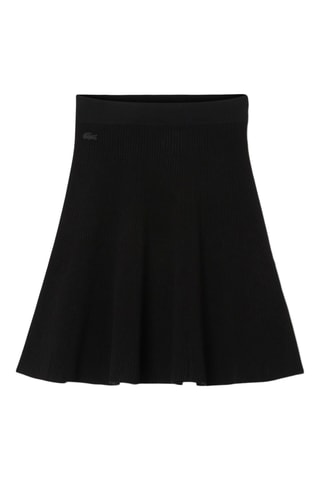 Jupe patineuse taille haute - Noir