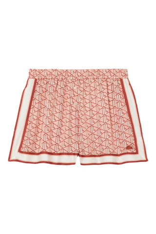 Short - Rose et écru