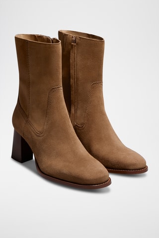 Stivaletti in pelle - Beige