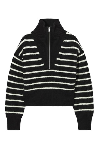 Maglia regular in lana - Nero