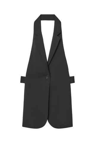 Gilet da completo regular in lana - Nero