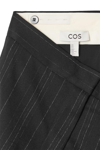Pantaloni relaxed in misto lana - Nero