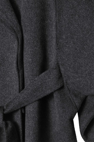 Cappotto oversize in lana - Grigio scuro