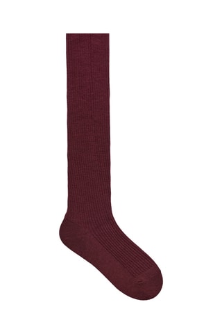 Calze in lana - 100 denari - Bordeaux
