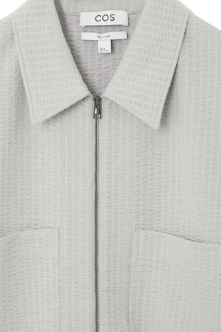 Camicia relaxed in cotone bio - Grigio chiaro