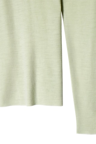 Dolcevita slim in lana merino - Verde chiaro