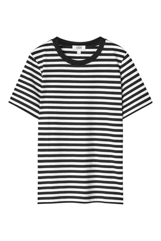 T-shirt regular in cotone bio - Nero