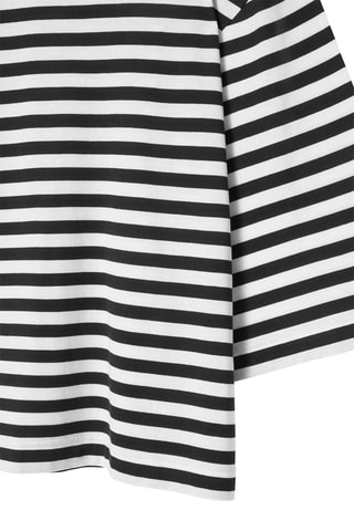 T-shirt relaxed in cotone bio - Nero