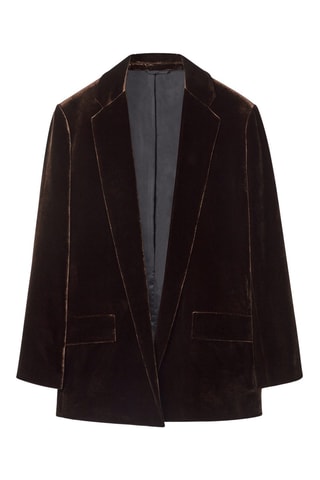 Blazer relaxed - Marrone scuro