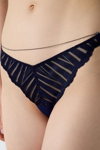 Tanga Exquise - Marineblauw