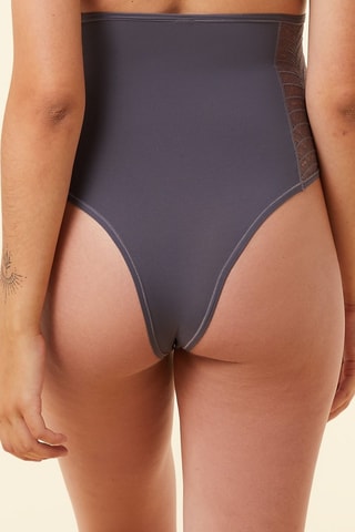 Zwangerschapstanga Hoge Taille Mom Confort - Antraciet