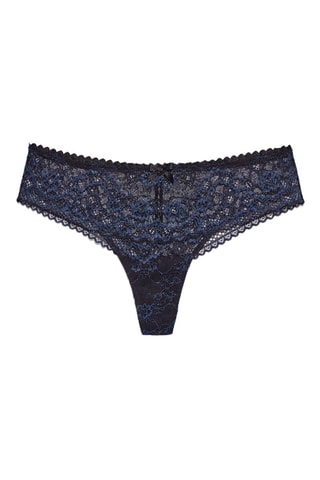 Tanga Coquillage - Marineblauw