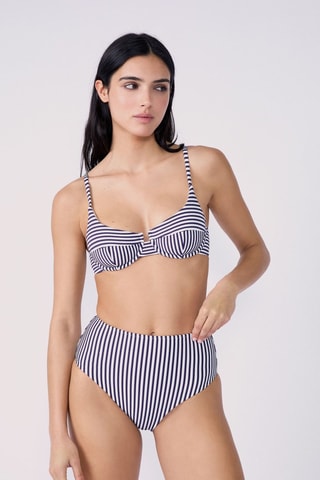 Bikinibroekje Hoge Taille Celestes - Marineblauw
