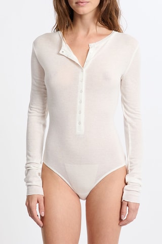 Wollen Bodysuit Warm Wool - Ecru
