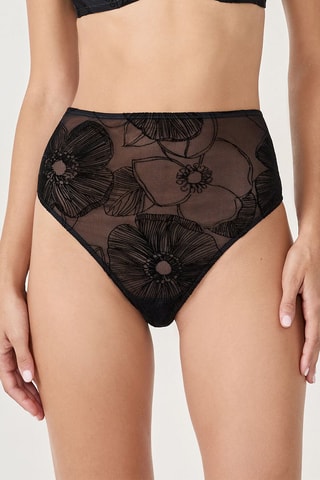 Slip Hoge Taille Badinage - Zwart