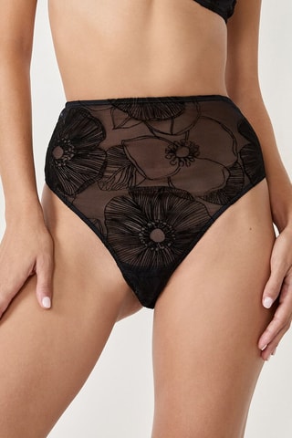 Slip Hoge Taille Badinage - Zwart