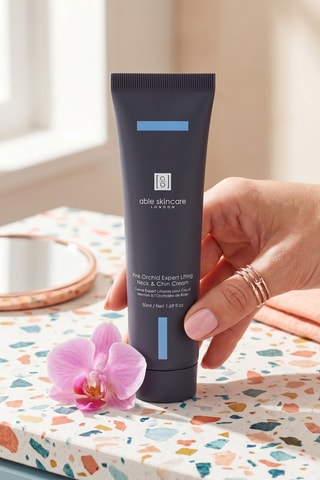 Crème experte liftante pour le cou et le menton à l’orchidée rose - 50 ml