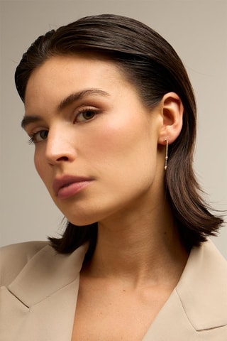 Boucles d'oreilles - Or jaune et or blanc 18 carats