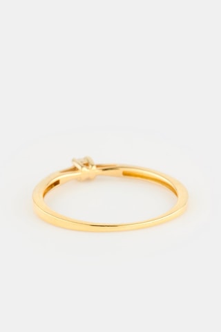Solitaire - Or jaune et diamant