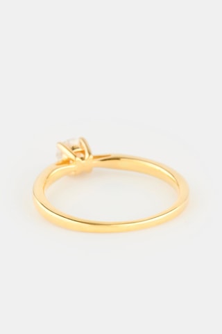 Solitaire - Or jaune et diamant