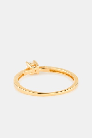Solitaire - Or jaune et diamant